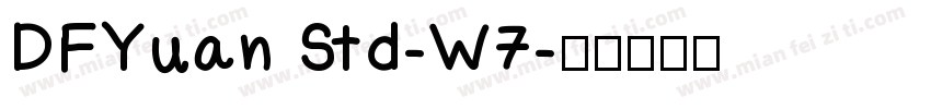 DFYuan Std-W7字体转换